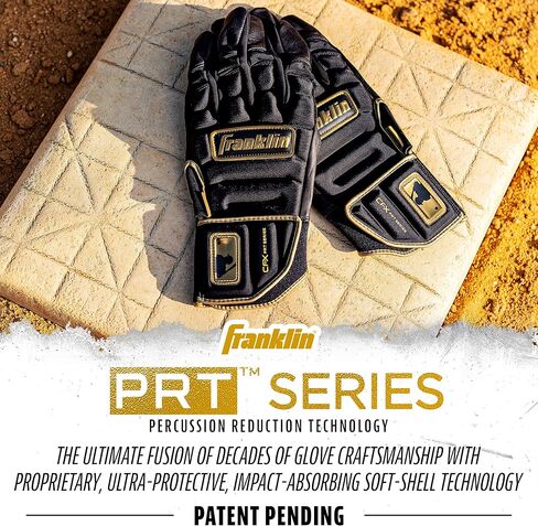 Franklin Sports MLB Batting Gloves - CFX Pro PRT Heavy Duty Protective Baseball + Softball Batting Gloves - Adult Padded Reinforced Leather Batting Gloves in Kuwait