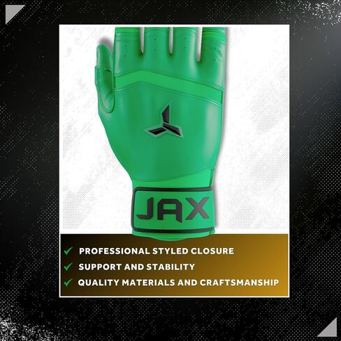 قفازات الضرب JAX - الموديل الأول - قفازات البيسبول للشباب والكبار - تقنية Pro Grip Web الاختيارية - قفازات البيسبول والكرة اللينة in Kuwait