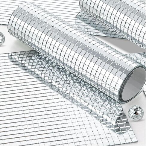5400pcs 5x5mm Silvery Self-Adhesive Square Mirror Mosaic Tiles in Saudi Arabia