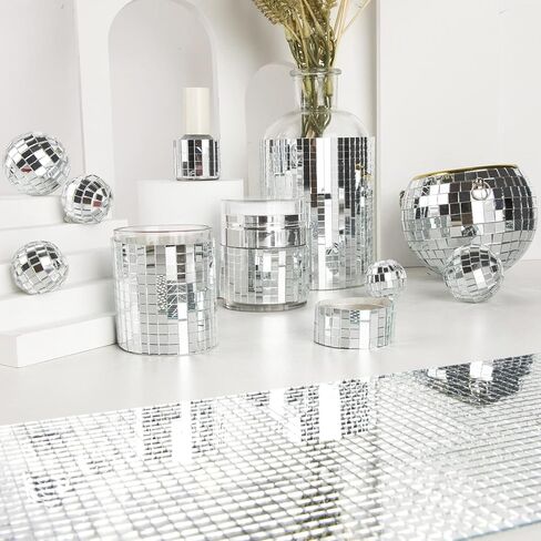 5400pcs 5x5mm Silvery Self-Adhesive Square Mirror Mosaic Tiles in Saudi Arabia