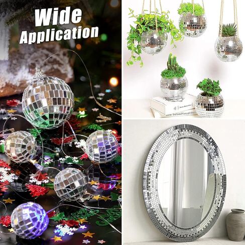 5400pcs 5x5mm Silvery Self-Adhesive Square Mirror Mosaic Tiles in Saudi Arabia