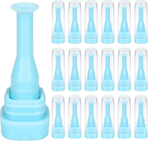 10 Pack Hard Contact Lens Remover and Inserter for RGP and Scleral Lenses - Plunger Suction Cup for Hard Contact Lenses (Blue) in Saudi Arabia