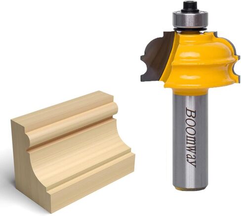 Architectural Molding Router Bits 1/2-inch Shank Handrail Milling Cutter Made of 45# Carbon Steel Tungsten Carbide Alloy Blade for Woodwork Tools in Kuwait