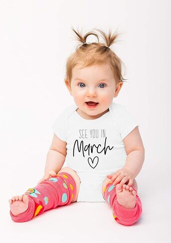 Baby Announcement See You In September Bodysuit Pregnancy Reveal Infant Shower Gift Coming Soon One-piece Romper in Saudi Arabia