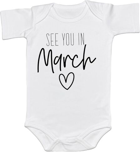 Baby Announcement See You In September Bodysuit Pregnancy Reveal Infant Shower Gift Coming Soon One-piece Romper in Saudi Arabia