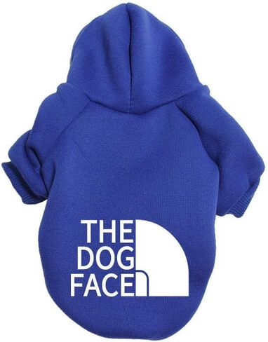 سترة دافئة للكلاب من The Dog Face - ملابس للكلاب بألوان ثابتة، ملابس للكلاب مع غطاء للرأس، مناسبة للكلاب الصغيرة إلى الكبيرة جدًا، متوفرة باللون الأحمر والأزرق والأسود والرمادي والأصفر والوردي (الأحمر، 6X-Large) in Saudi Arabia