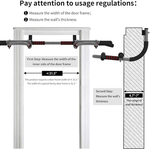 شريط سحب من leikefitness لإطار الباب قابل للتعديل ومحمول للجزء العلوي من الجسم للياقة البدنية للصالات الرياضية المنزلية (AB7010) in Kuwait
