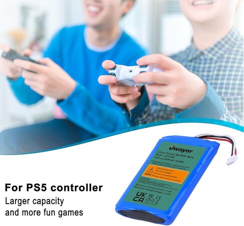 بطارية وحدة التحكم Uwayor PS5، بطارية 3600 مللي أمبير LIP1708 لجهاز Sony PS5 Playstation 5 DualSense CFI-ZCT1W وحدة التحكم اللاسلكية in Kuwait