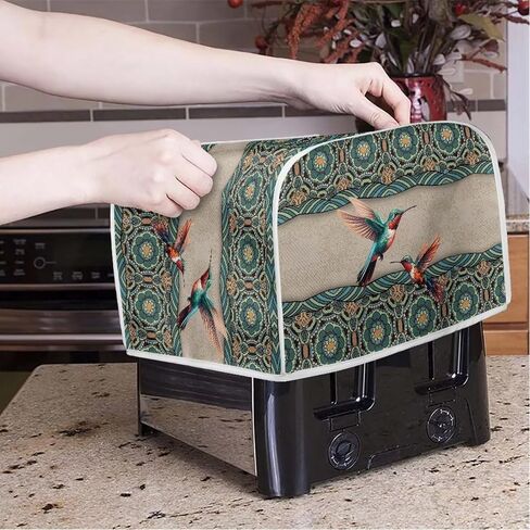 Talayituse Boho Paw Print Toaster Cover 4 Slice Bread Toaster Oven Cover Washable Toaster Cover Kitchen Small Appliance Covers Bakeware Protector in Saudi Arabia