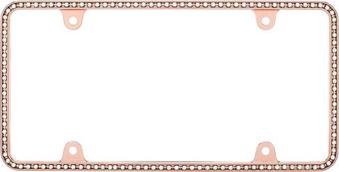 Cruiser Accessories 18130 Diamondesque License Plate Frame, Chrome/Clear in Saudi Arabia