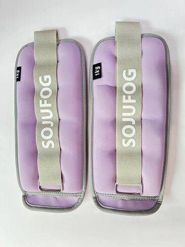 SOJUFOG Ankle Leg Weights for Women, Men and Kids - 1 Pair Strength Training Wrist/Leg/Arm Weight with Adjustable Strap for Gym, Fitness, Workout, Walking, Jogging in Saudi Arabia