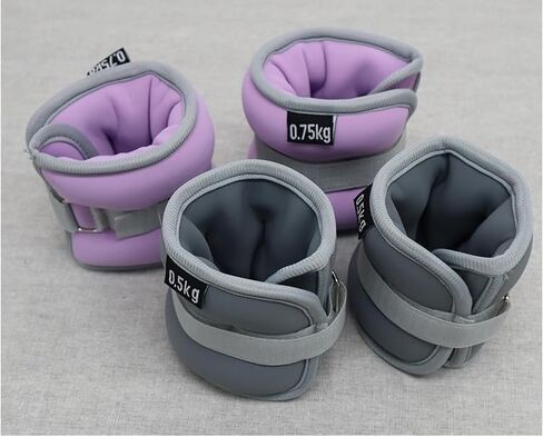 SOJUFOG Ankle Leg Weights for Women, Men and Kids - 1 Pair Strength Training Wrist/Leg/Arm Weight with Adjustable Strap for Gym, Fitness, Workout, Walking, Jogging in Saudi Arabia
