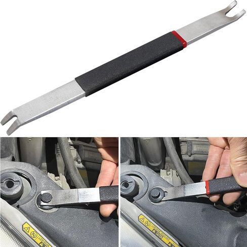 ترقية لجهاز Lisle 35460 مزيل رافع المشبك ذو طرفين، 4140 قضيب دفع فولاذي، أداة إزالة حواف متعددة الوظائف للوحة، زخرفة داخلية تلقائية، صفائح معدنية، مثبتات، مشابك تثبيت ممتصة للصدمات in Kuwait