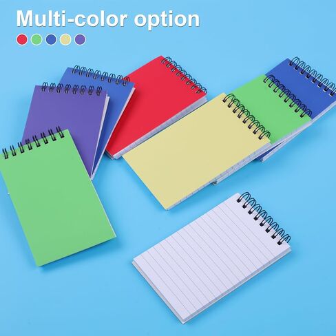 Utron 8 قطع دفتر ملاحظات حلزوني، 3x5 دفتر جيب مزدوج الحلقة، دفاتر ملاحظات صغيرة على طراز المكتب، مفكرة صغيرة للجيب، دفاتر ملاحظات صغيرة، دفتر ملاحظات حلزوني صغير للمنزل والمدرسة والمكتب وإكسسوارات السفر in Kuwait