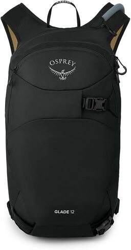 Osprey Glade 12L Ski and Snowboard Backpack with Hydraulics Water Reservoir, Black in Saudi Arabia