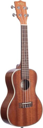 Gloss Mahogany Concert Ukulele Gloss Finish KA-CG Bundle with a Lumintrail Tuner and Polishing Cloth in Saudi Arabia