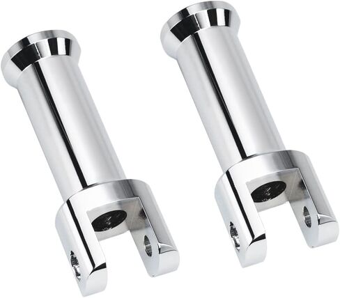 WOWTK Passenger Footpegs fits for Harley Softail 2018-2024 Deluxe Fat Boy Heritage Sport Glide Softail Slim Street Bob Breakout Low Rider models,Chrome in Saudi Arabia