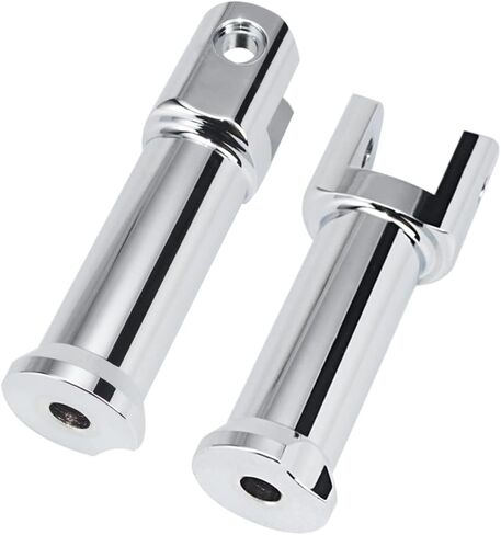 WOWTK Passenger Footpegs fits for Harley Softail 2018-2024 Deluxe Fat Boy Heritage Sport Glide Softail Slim Street Bob Breakout Low Rider models,Chrome in Saudi Arabia