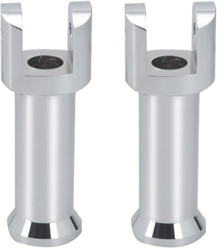 WOWTK Passenger Footpegs fits for Harley Softail 2018-2024 Deluxe Fat Boy Heritage Sport Glide Softail Slim Street Bob Breakout Low Rider models,Chrome in Saudi Arabia