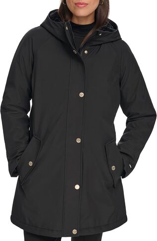 Tommy Hilfiger Women's Hooded Aline Soft Softshell Rain Coat in Saudi Arabia