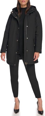 Tommy Hilfiger Women's Hooded Aline Soft Softshell Rain Coat in Saudi Arabia
