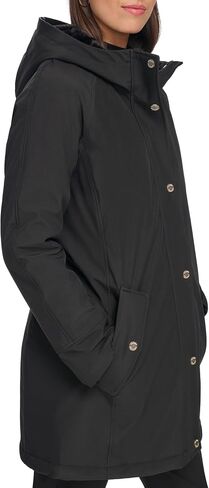 Tommy Hilfiger Women's Hooded Aline Soft Softshell Rain Coat in Saudi Arabia