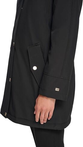 Tommy Hilfiger Women's Hooded Aline Soft Softshell Rain Coat in Saudi Arabia
