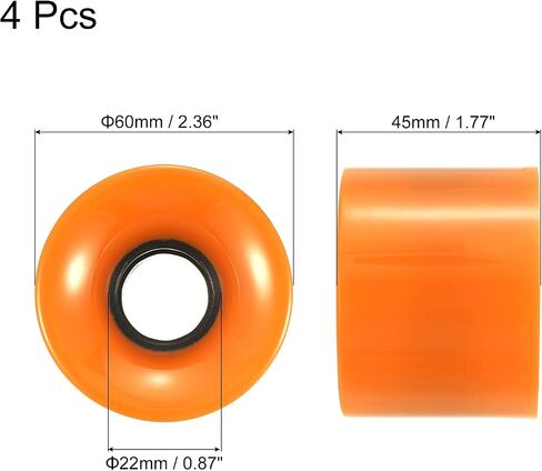 PATIKIL Longboard Wheels, Skateboard Wheel Street Wheels for Skateboards Cruiser Wheels Replacement 78A in Saudi Arabia