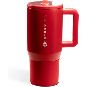 Hydrojug Kids - 20 أوقية زجاجة ماء معزولة مع القش والمقبض | تسرب مقاوم ودائم | مثالي للمدرسة والرياضة والغداء والسفر والمخيم ، الكرز الحلو in Kuwait