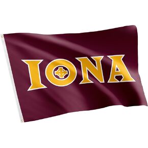 Desert Cactus Iona University IU Flag - 3 x 5 Feet Gaels Banner, Indoor/Outdoor Durable Fabric, 100% Polyester Design (Style 5a) in Kuwait