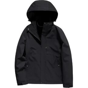 Men'S Winter Jacket Hooded Removable Shaker Fleece Liner Warm Waterproof Winter Coat 3 In 1 Ski Suit in Saudi Arabia