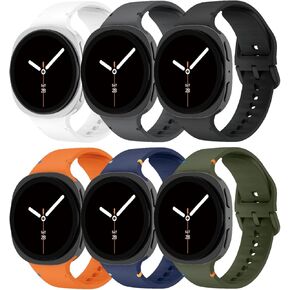 فرقة رياضية لـ Samsung Galaxy Watch 8 Band 40mm 44mm/8 Classic 46mm Men Women ، No Gap Silic Silicone Rubber Ritber Bristband For Samsung Galaxy Watch 8 Classic Bands 46 44 40 MM in Kuwait