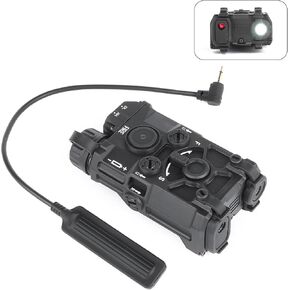 رؤية ليزر تكتيكية Airsoft، 4 أوضاع مع ليزر أحمر/أخضر، ليزر أحمر/أخضر + ضوء أبيض، ضوء أبيض ثابت/ستروب، مناسب لسكك Picatinny مقاس 20 مم AEG GBB CQB in Kuwait