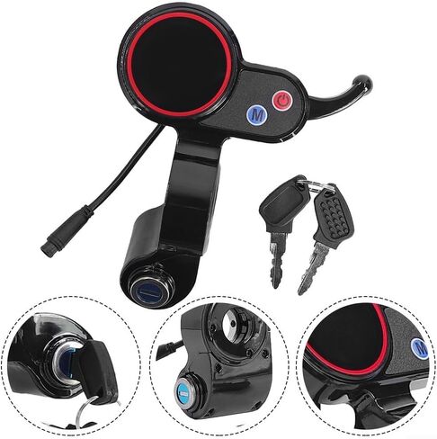 For H5 Electric Scooter LCD Display Dashboard Accessory - Intuitive Navigation, ABS Material in Saudi Arabia