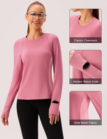 BMJL Women's Long Sleeve Tops Gym Gym Athletic Treamtic قمصان تدريبات اليوغا تتجاهل ملابس 2025 in Saudi Arabia