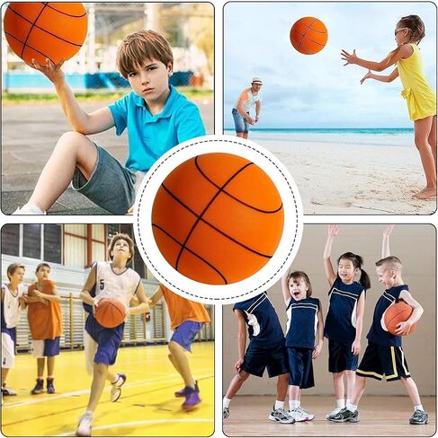 Silent Basketball Size 7, Upgrade Dribble Dream Silent Basketball, Foam Indoor Ball for Quiet Dribbling and Indoor Training, Real Feel Higher Bounce Quieter (9.4 in) in Saudi Arabia