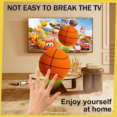 Silent Basketball Size 7, Upgrade Dribble Dream Silent Basketball, Foam Indoor Ball for Quiet Dribbling and Indoor Training, Real Feel Higher Bounce Quieter (9.4 in) in Saudi Arabia