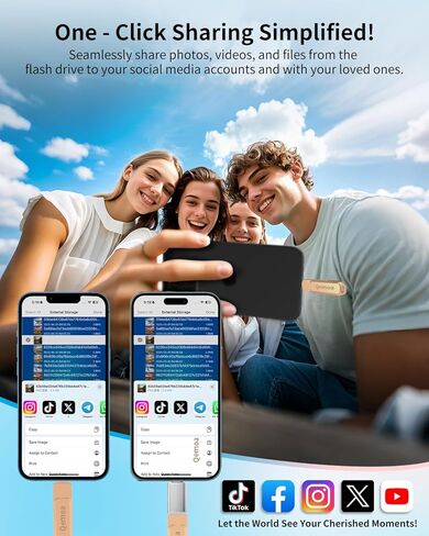 عصا صور لمحرك أقراص فلاش سعة 256 جيجابايت معتمدة من MFi لهواتف iPhone، ذاكرة خارجية لحفظ الصور لحفظ البيانات/النسخ الاحتياطي/نقل الملفات/الصور/الفيديو/iPhone/iPad/iOS/Android/PC (وردي) المساحة المتوفرة: ~244 جيجابايت in Kuwait