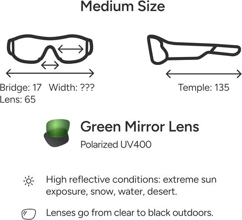 أكواب السلامة الذكية لوسيد درع للرجال والنساء ، إطار TR90 ، نظارات السلامة الذكية بلوتوث مع عدسات تكيفية خفيفة ، مكبرات صوت مفتوحة للميكروفون - ANSI Z87.1 (قياسي) in Kuwait