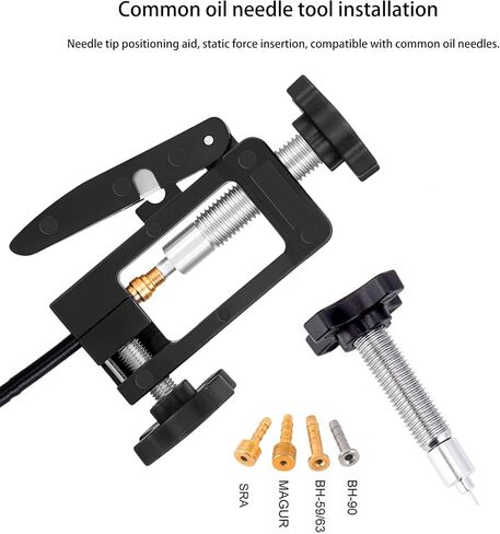 2-in-1 Needle Driver Insertion Tool & Hydraulic Hose Cutter for MTB Road Bicycle - Olive Banjo Fitting Install, Compatible with Most Needle Drivers in Kuwait