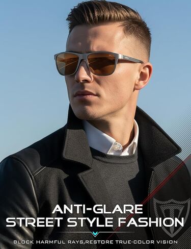 ATTCL Men's Retro Metal Frame Driving Polarized Sunglasses For Men in Saudi Arabia