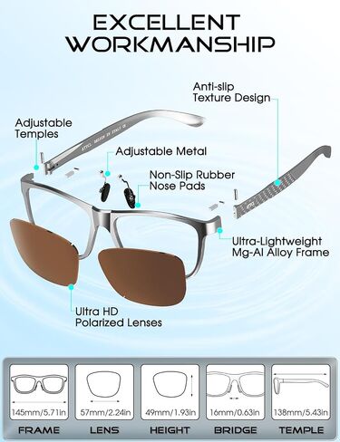 ATTCL Men's Retro Metal Frame Driving Polarized Sunglasses For Men in Saudi Arabia