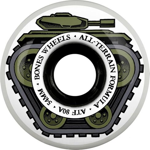 BONES WHEELS ATF All Tank Skateboard Wheels, 54mm, 80A in Saudi Arabia