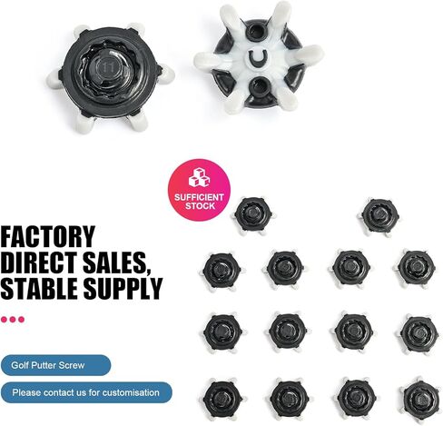 مجموعة استبدال المسامير لأحذية الجولف 14 قطعة مضادة للانزلاق ومسامير سريعة الالتواء سهلة الاستبدال، هدية رائعة للاعبي الغولف والرياضيين، مسامير متينة عالية الأداء in Kuwait