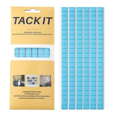 Adhesive Poster Sticky Tack Putty, Reusable Removable Mounting Putty, 132PCS, for Displaying Pictures, Posters, Nail Art, Party Decorations(Blue) in Kuwait