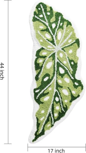 Panstar Green Leaf Bath Hat ، Wanana Leaf Plant Bathner Brud Brug غير قسيمة أوصت راحة على شكل نخيل على شكل حوض استحمام الحمام. in Kuwait