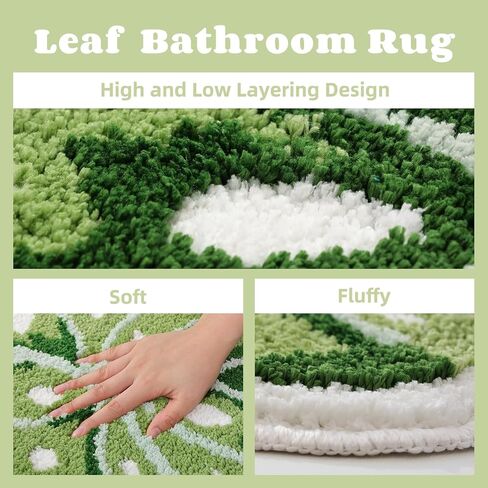 Panstar Green Leaf Bath Hat ، Wanana Leaf Plant Bathner Brud Brug غير قسيمة أوصت راحة على شكل نخيل على شكل حوض استحمام الحمام. in Kuwait