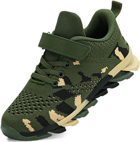 Kids Athletic Sports Shoes Boys Running Girls Tennis Casual Fitness Lightweight Breathable Stylish for Toddler/Little Kid/Big Kid in Saudi Arabia