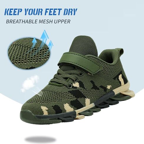 Kids Athletic Sports Shoes Boys Running Girls Tennis Casual Fitness Lightweight Breathable Stylish for Toddler/Little Kid/Big Kid in Saudi Arabia