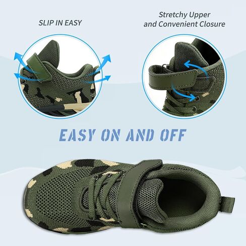 Kids Athletic Sports Shoes Boys Running Girls Tennis Casual Fitness Lightweight Breathable Stylish for Toddler/Little Kid/Big Kid in Saudi Arabia